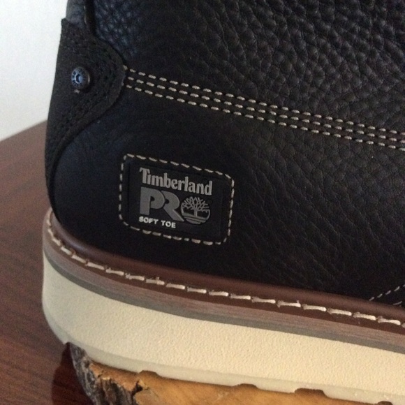 Timberland Men’s Pro Soft Toe Waterproof Leather Work Boots - Picture 6 of 11